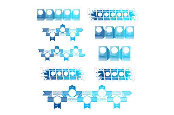 Blue Infographic Chart Graphics for Modern Branding