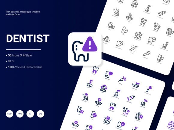 Dentist Icon Pack for Modern Branding