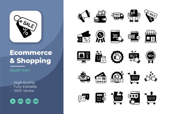 Ecommerce GlyphIcon for Modern Branding
