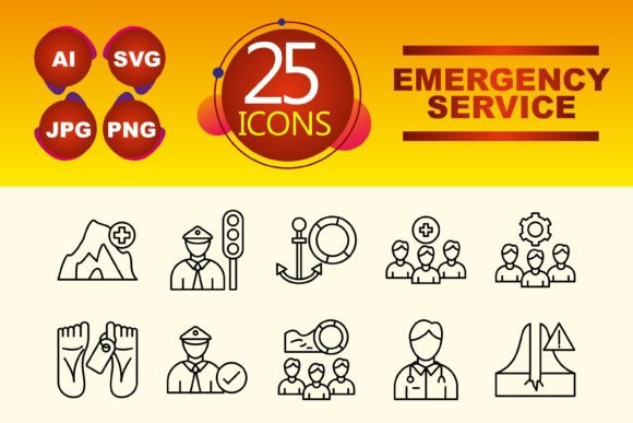 Emergency Service Graphics for Professional Design Projects