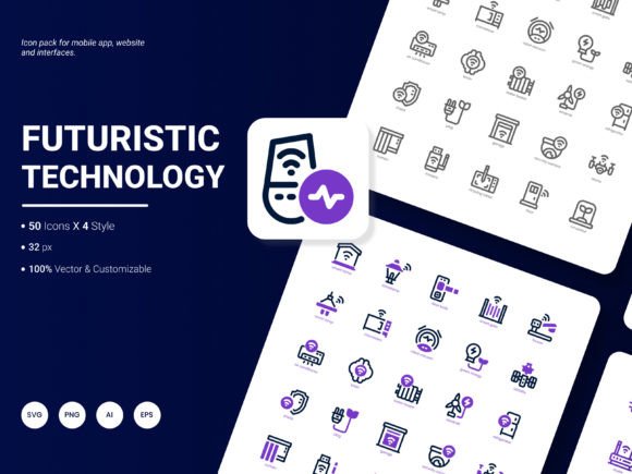 Futuristic Technology Icon Pack: A Graphic Designer’s Take