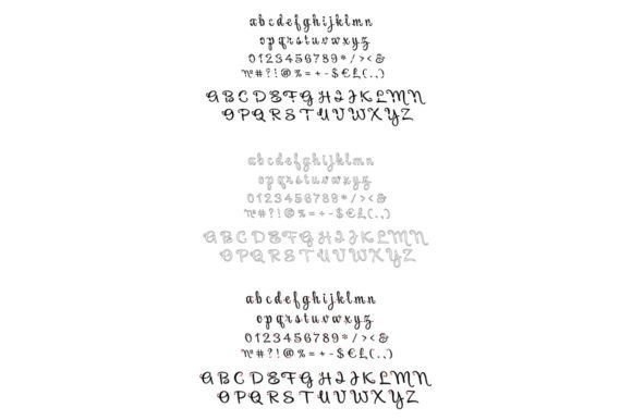 Handwritten Script Alphabet Bundle for Crafts and Graphics