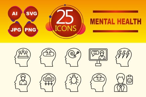 Mental Health Graphics for Handmade Creations