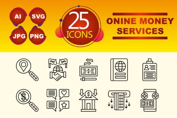 Online Money Services Graphics for Local Branding