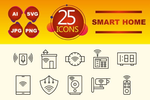 Smart Home Graphics for Modern Design Projects