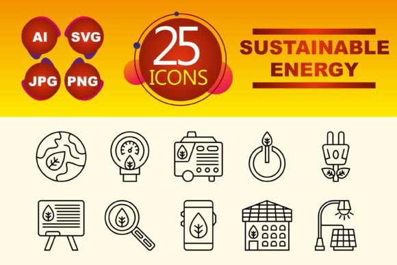 Sustainable Energy Graphics for Digital Sellers