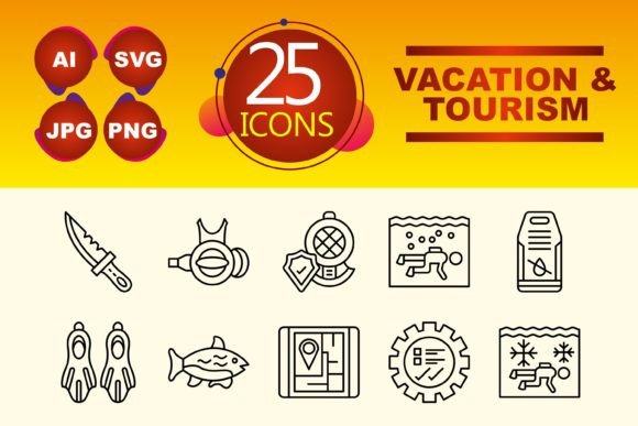 Vacation and Tourism Graphics for Local Business Branding