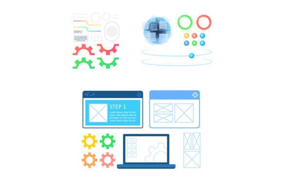 Website Development Infographic Set for Modern Content